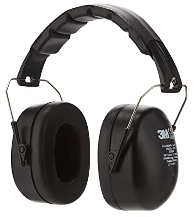 3M Cuffia antirumore pieghevole 90563E, protezione auricolare con cuscinetti morbidi per una vestibilità comoda, fascia regolabile, per livelli di rumore compresi tra 94 e 105 dB, nero