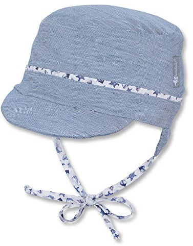 Sterntaler Baby Jungen Kopftuch Winter Hut, Blau, 49 EU