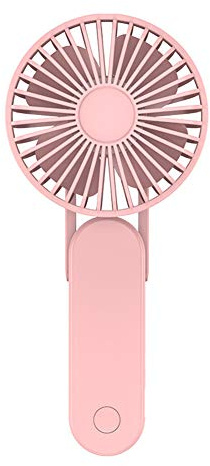 Ototon - Mini ventilatore ricaricabile a mano portatile, 3 velocità, con USB, silenzioso, 2500 mAh, batteria con flusso d'aria potente per interni ed esterni, rosa