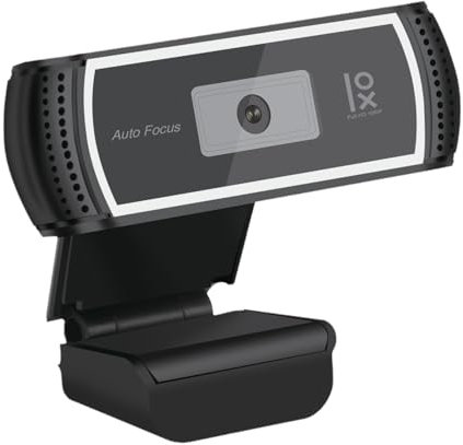 Primux Webcam WC508 | Cámara 2Mpx y resolución Full HD 1080P | Autofocus | Micrófono Integrado con eliminación de Ruido | Cubierta de privacidad