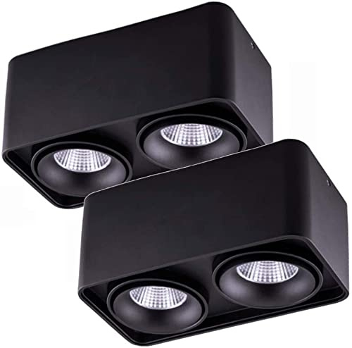 Downlight Led Techo Empotrable 2 * 7W / 2 * 9W LED Proyectores de superficie interior negro MAZORCA Luces de techo de Downlight Spot Light Wall Spot for Pasillo Corredor Galería Cocina Sala de estar G