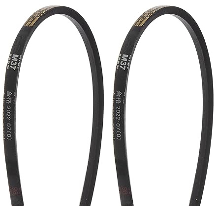 uxcell 2Pcs M-37 Rubber V Belt Drive Transmission Belt 37 Pitch Girth 10mm Width 5.5mm Height JIS Standard Industrial Power Belt for Machinery Mower