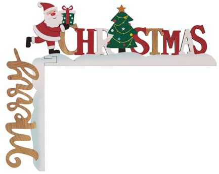 Weihnachten Türrahmen Deko Weihnachten, Holz Weihnachtsdeko Türrahmen Für Türdeko Weihnachten Wände Türdeko (Weihnachtsmann, Weihnachten Elch, Engel Figuren Deko) Christmas Decorations Für Türecke