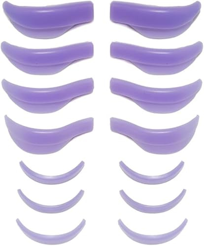 TTPSRY 7 Paar Silikon Wimpernzange Ersatzpads Wimpernformer Aufsätze Wimpernpflege Zubehör Kosmetik Werkzeug