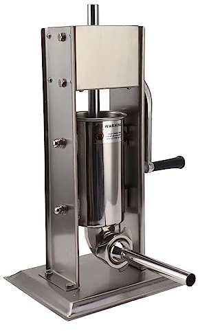 Sausage Stuffer Maker Stainless Steel Vertical Handmade Filling Machine with Stuffing Tubes 2L for Home