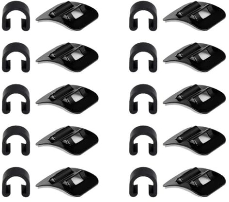 HOUSON 10 Stück C-Clip Kabelführung, Aluminium C Schnalle Fahrradrahmen C Schnalle für MTB Road Mountainbike