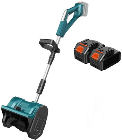 guoyjmm Pala da Neve elettrica Senza Fili, soffiatore da Neve Alimentato a Batteria con Piastra direzionale e Maniglia Anteriore Regolabile, Pala da Neve per Patio, terrazza, vialetto