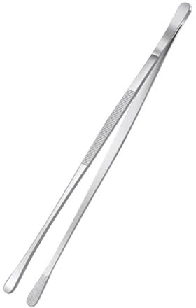Milisten Stainless Steel Grilled Bread Sandwich Tongs Long Handle BBQ Grill Cooking Tongs for Food Plating and Serving