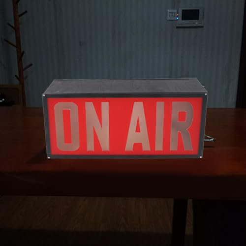 Live on Air Neon Schilder, USB -LED -LED -Live -Streaming - Neon -Licht -Schilder, Studio -Lichtschild, Musikstudio -Dekor, LED Light Box für Dekoration