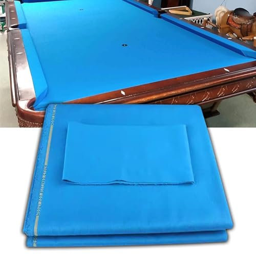 EPASHA Billardtischtuch, Billardtischfilz, vorgeschnittener Billardtischfilz – wählen Sie for 9-Fuß-Tische for Bars, Clubs, Hotels, Ersatz(Blue)