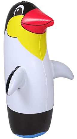 VANZACK Inflatable Penguin Toy Cute Boys and Girls Outdoor Play Cartoon Animal Figurine Decorative Object for Garden Party
