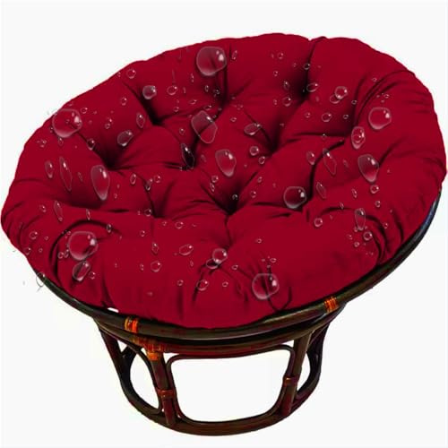 Hängesessel Kissen, Polster, Gartenstuhl Kissen, Wasserdicht Auflage für Polyrattan/Rattan Hängeschaukel, Hängekorb Gemütliches Stuhlauflage, Schaukel Korb Papasansessel Rundkissen,No06,80*80cm