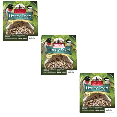 KayteeHoney Bird Seed Treat Bell Size 1 lb (Pack of 3)