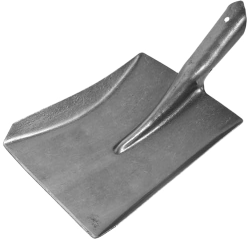 TOYANDONA Pala para Flores De Uso Doméstico y Cenizas De Acero Al Carbono, Herramienta De Jardín Tamaño Mediano, Color Original, Resistente y Práctica para Jardinería y Agricultura