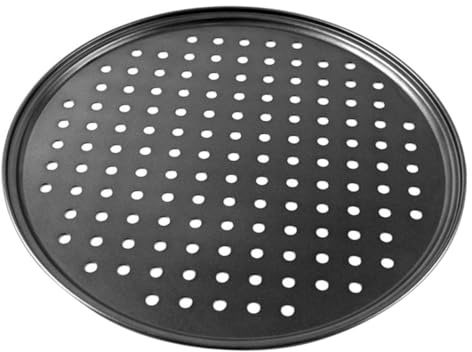 Gadpiparty Teglia Pizza Forata Antiaderente per Forno Professionale e Casa Padella Rotonda con Fori per Cottura Uniforme Facile da Pulire e Uso per Pizze e Dolci