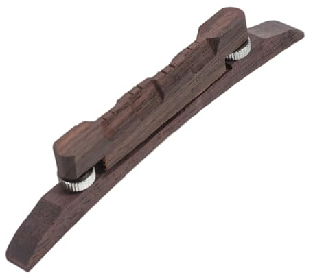 GALPADA Mandolinen Brücke und Präzise Tonanpassung Geeignet als Mandolinenzubehör mit Verstellbarer Höhe aus Palisander für Sanften Klang für Instrumentenreparatur