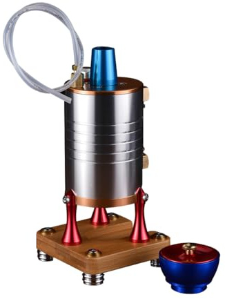 Dampfmaschinen Bausatz, Aluminium 210 ml Vertikaler Dampfboiler Hochdruck-Dampfkessel für Dampfmaschinen-Modell, RC Schiffe & Fahrzeuge mit Alkohollampe, Kreatives Sammler Geschenkset