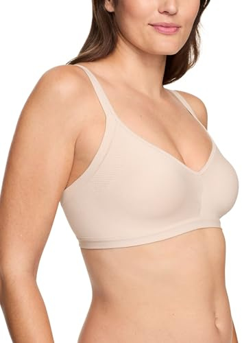 Warner's Damen Blissful Benefits Achselglättung mit nahtlosem Stretch, kabelloser, leicht gefütterter Komfort Rm3911w T-Shirt-BH, Undurchsichtige, Butterscotch, Large