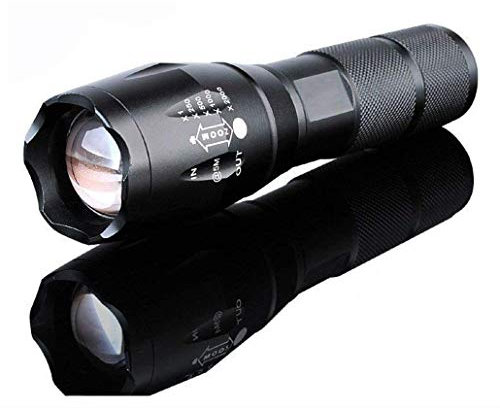 DELIBEST 10000Lumens Zoomable Tactical Military LED 18650 Flashlight Torch Lamp Light