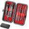 Juego de manicura 8 en 1 portátil de viaje esencial de cortaúñas Set de cortaúñas de acero inoxidable profesional de la moda Kit de pedicura de regalo para hombres, mujeres, amigos y padres