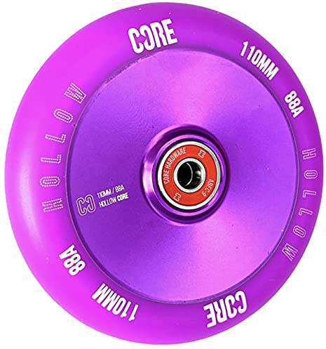 Core Hex Hollow Stunt-Scooter Rolle 110mm I Kinder I Trick I Tret I Roller I Rollen I Rad I Ersatz I Wheel (Hollow V2 Lila)