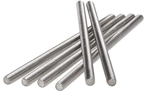 sourcing map M8x160mm Tige Filetée Entièrement Inox 304 Droite Main 6Pcs | Droite Main Fil