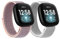 Tobfit 2Pack für Fitbit Versa 3 Armband Damen Herren, Nylon Weiches Atmungsaktives Armband für Fitbit Versa 3 / Fitbit Sense (Grau+Rosa)