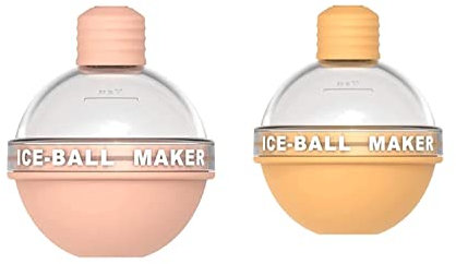 HXZDEY 1/4Pcs New Creative Light Bulbs Ice Molds, Light Bulbs Ice Molds Maker, Round Ice Ball Molds With Individual Cover, Easy Fill&Release Round Sphere Ice Mold For Whiskey And Cocktails