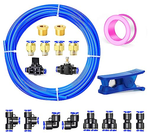 ERGAOBOY 4 mm od blå 10 meter nylon luftslang kit slang för bromssystem för vätskeöverföring