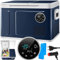 KESSER® Kompressor Kühlbox 2in1 Doppelzone Kühl & Gefrierfach, 49 Liter elektrisch Gefrierbox, LED Touch-Bedienung 12/24V 230V, Kühlschrank Kühlung bis -20 °C für Auto, LKW Camping, Kühlakkus Navyblau
