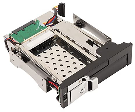 Leapiture Bandeja SATA HDD, Carcasa De Disco Duro De Doble Bahía con Excelente Disipación De Calor Bandeja Interna De Disco Duro para Discos Duros SATA De 2,5 Pulgadas Y 3,5 Pulgadas