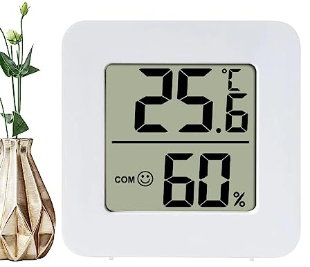 Stronrive Thermomètre Intérieur Hygromètre Numérique LCD, Thermomètre Intérieur Et Jauge D'humidité pour Chambre À Coucher, Chambre De Bébé, Entrepôt, Cave, Voiture