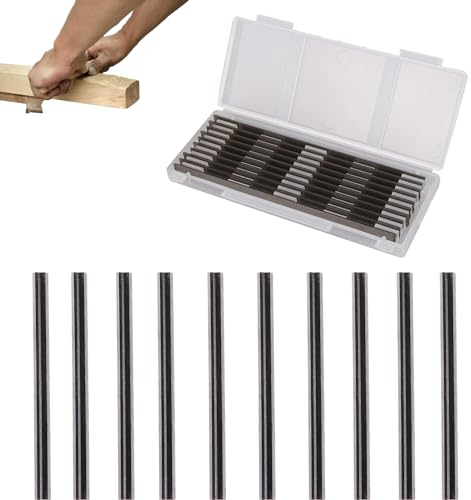 Hobelmesser 82mm Hss Set Wendemesser 82x5.5x1.1mm Elektrohobel Hss Klingefür Hobel Handhob Holzbearbeitungsmaschinen 10Stk