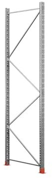 kaiserkraft | Stützrahmen für Palettenregal Space | verzinkt | HxT 4500 x 800 mm | Traglast 9000 kg