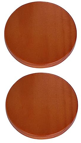 Amosfun 2pcs Wooden Airtight Lid Covers for Glass Jars for Sealed Lids Use Spice Jars Containers in Household