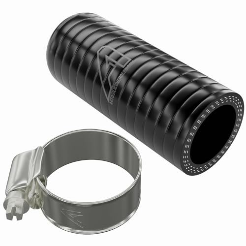 16mm (5/8) ID Black Car Silicone Rubber Hose End Cap with Clamps Silicone Reinforced Blanking Cap