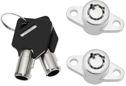 The Lord of the Tools 2pcs Verrouillage de Bagages Sacoches 2 Clés Ensemble de Verrouillage de Sacoche Rigide Compatible avec Harley-Davidson Touring Modèles FLH/T 2014-