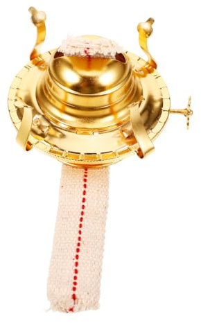 JEWEDECO Vintage Kerosinlampenregler Eisen Verstellbar für Alte Petroleumlampen Retro Öllampenbrenner Ersatzfassung mit Flammeneinstellung für Wohnraum