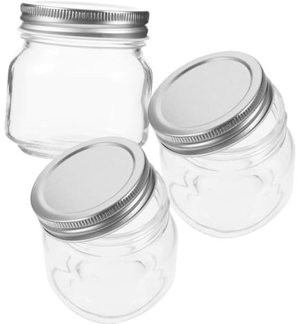 IMIKEYA 3pcs Small Sealed Can Bottles Lids Glass Jar Lids for Jam Storage Containers for Household Pots and Kitchen Use