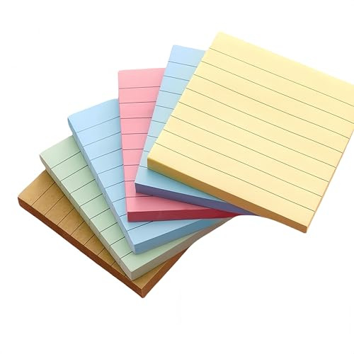 10 Blöcken Haftnotizen,Tootesa Post Sticky Notes,800 Blätter Haftnotizen 75x75 mm, Selbst klebepads helle Farben Haftnotizen, recycelbar, einfach zu posten für Zuhause, Büro, Notizbuch