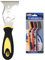 Paint Scraper Tool with Nylon Brush (3Pcs), 13-in-1 Stainless Steel Multi-Function Paint Scrubbing Kit, Includes Straight Scraper, Curved Scraper, Roller Cleaner, Plastering & Stripping Tools