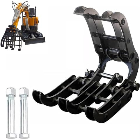 Robuster Baggergreiferaufsatz für effiziente Holz- und Schmutzbehandlung, verbessert die Leistung des Minibaggers