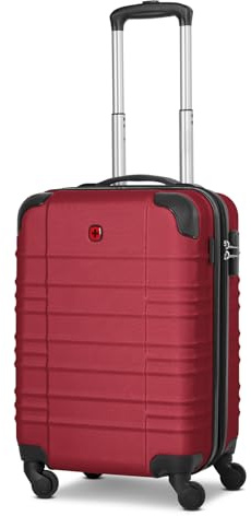 WENGER Kabinen-Koffer für Damen und Herren | Kleiner Cabin-Trolley | 37 x 23 x 53 cm aus hochwertigem, stoßfestem ABS Material | Erweiterbar & Teleskopgriff| Amplar Evo Serie