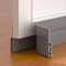 Guarnizione in silicone per la prevenzione delle correnti d'aria e riduzione del rumore, facile installazione e forte (grigio)