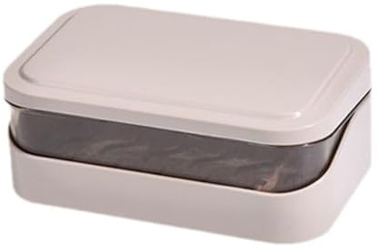 Boîte à savon couverte avec plateau de drainage, portable et compact, 12 x 8 x 4,5 cm pour cuisine, douche, évier, camping, baignoire, lave-vaisselle (rose)