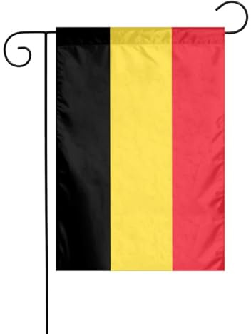 Wzywhj Drapeau de la Belgique - Drapeau de jardin d'été double face - Décoration de cour - 30,5 x 45,7 cm