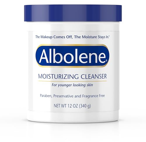 Albolene Moisturizing Cleanser & Makeup Remover Balm - Fragrance-Free Facial Cream for Cleansing & Hydration - Multi-Use Skincare for All Skin Types - No Harsh Chemicals - 12 oz