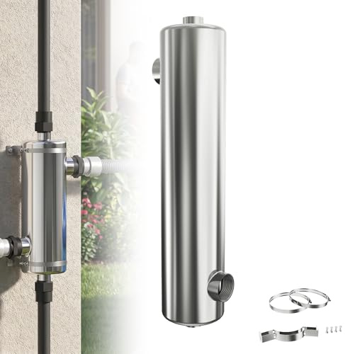 XMTECH Intercambiador de calor de piscina de acero inoxidable, 60 kW, intercambiador de calor para calefacción de piscina, adecuado para agua de piscina con cloro, funcionamiento sin corriente, para