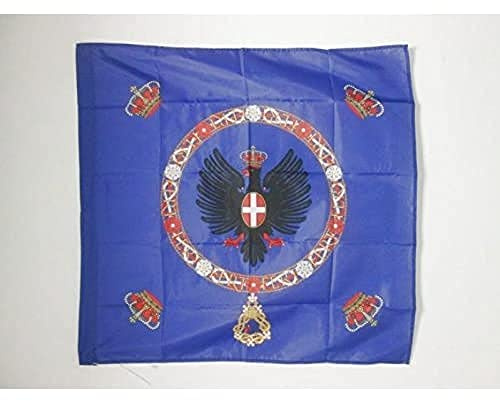 AZ FLAG Bandera del ESTANDARTE Real de Italia 1880-1946 90x90cm para Palo - Bandera Reino Italiano 90 x 90 cm