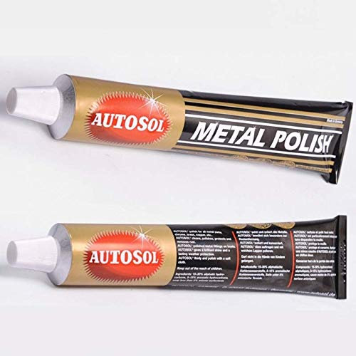 Autosol Metal Polish Paste, 75ml (Extra Fine), Copper, For Cars, Bicycles, Lighting, Musical Instruments, Watches and Kitchen Metalware